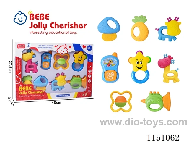 8 Piece Baby Teether Set