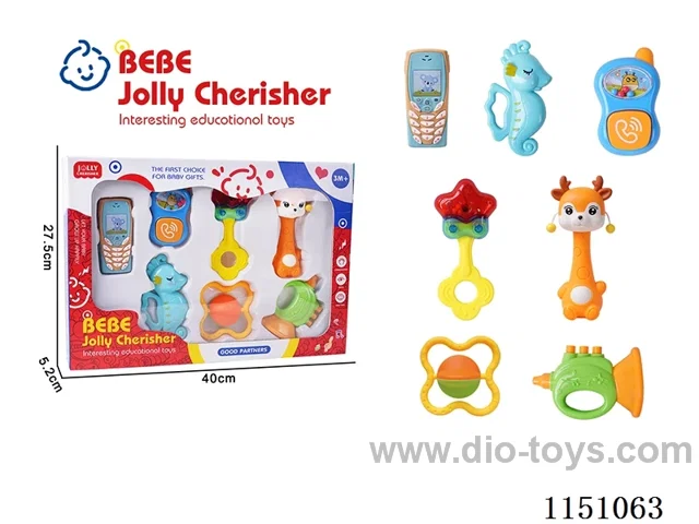 7 Piece Baby Teether Set