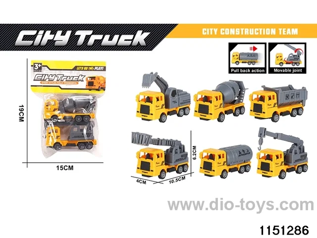 Pull Back Construction Vehicle Set