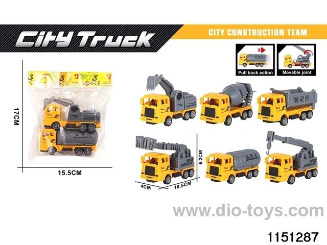Pull Back Construction Vehicle Set