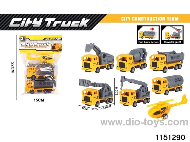 Pull Back Construction Vehicle Set
