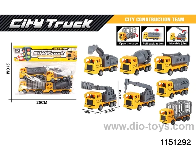 Pull Back Construction Vehicle Set