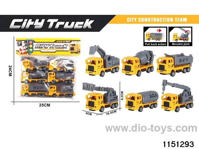 Pull Back Construction Vehicle Set