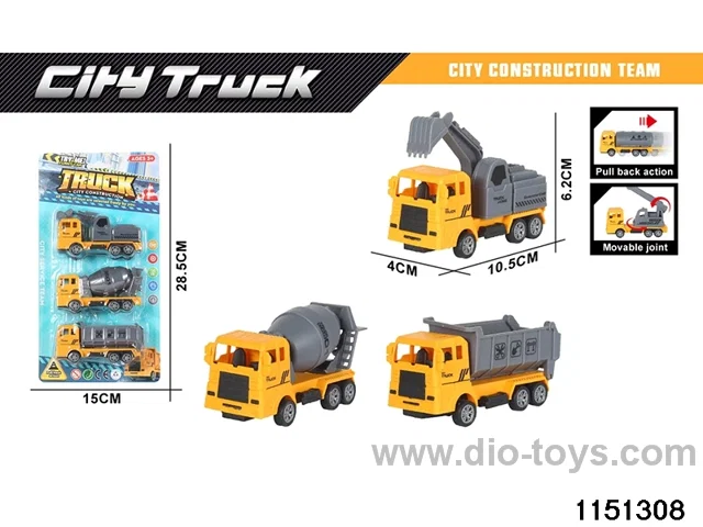 Pull Back Construction Vehicle Set