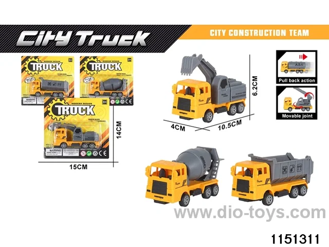Pull Back Construction Vehicle Set