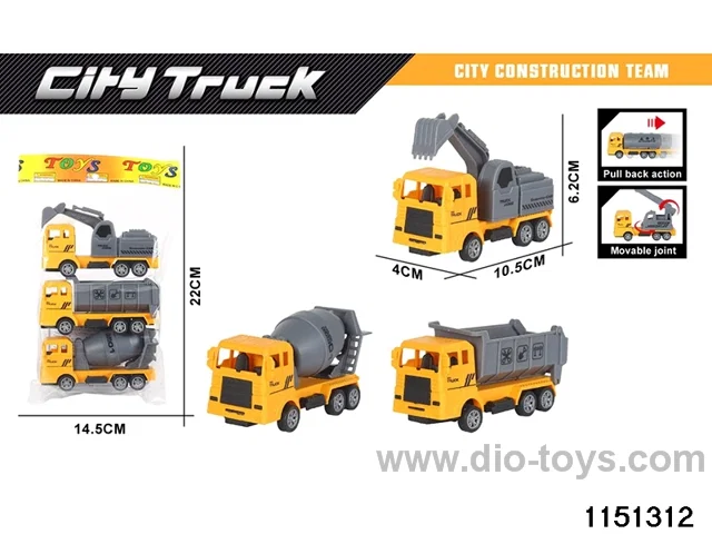 Pull Back Construction Vehicle Set