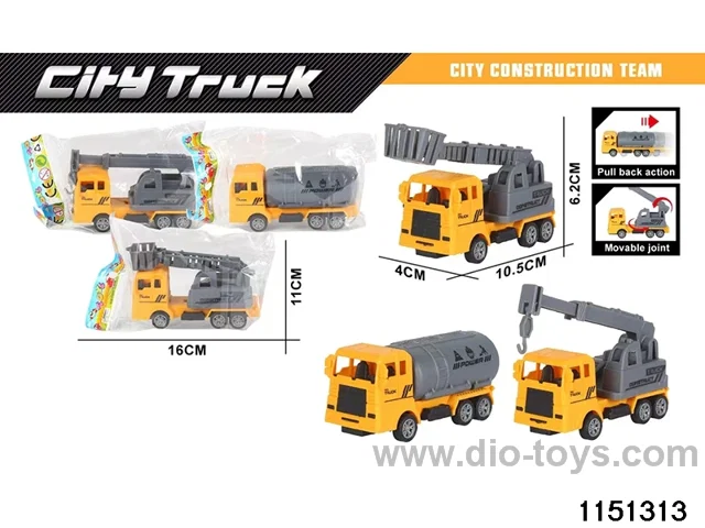 Pull Back Construction Vehicle Set