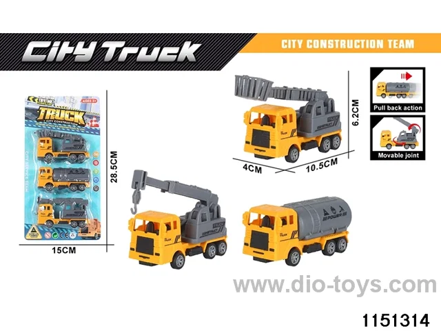 Pull Back Construction Vehicle Set