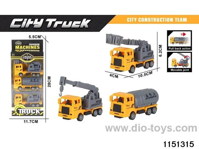 Pull Back Construction Vehicle Set