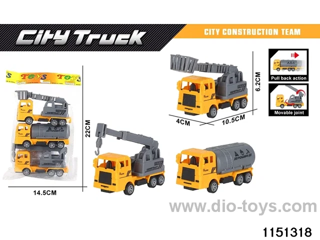Pull Back Construction Vehicle Set