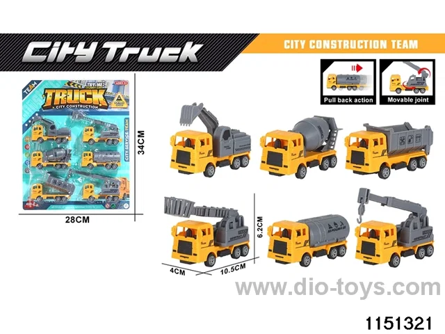 Pull Back Construction Vehicle Set