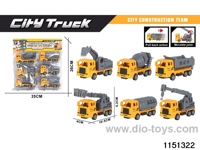 Pull Back Construction Vehicle Set