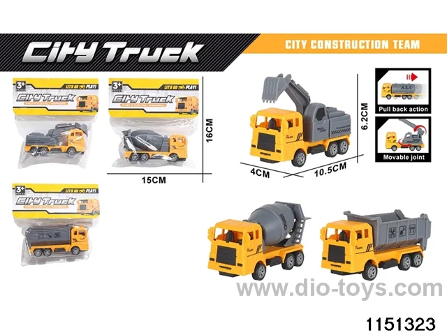Pull Back Construction Vehicle Set