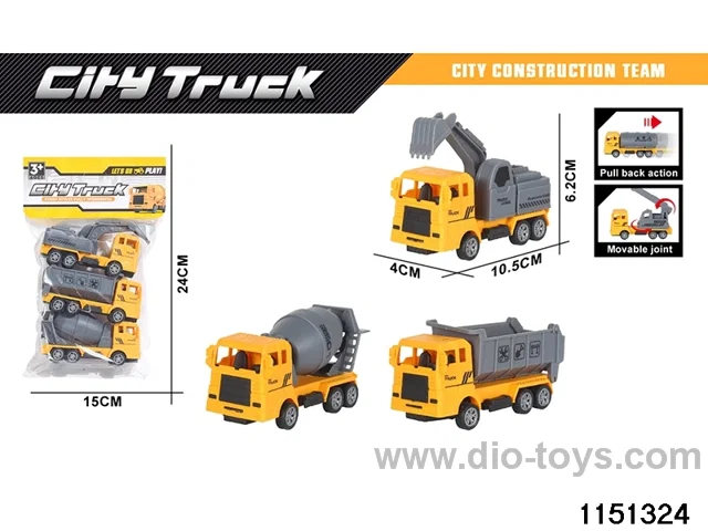 Pull Back Construction Vehicle Set