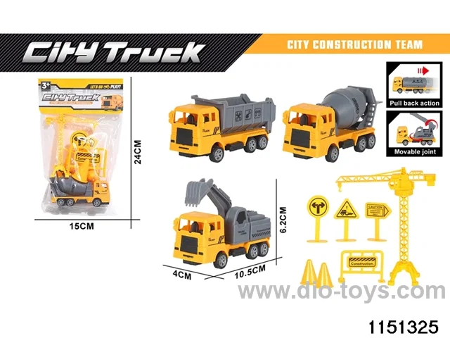 Pull Back Construction Vehicle Set