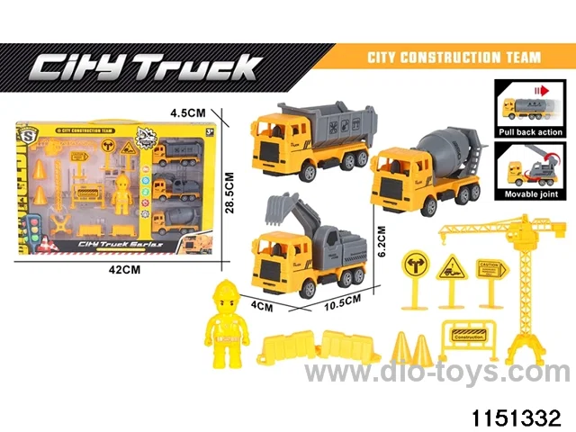 Pull Back Construction Vehicle Set