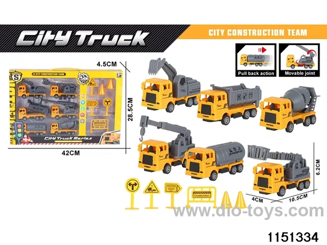 Pull Back Construction Vehicle Set