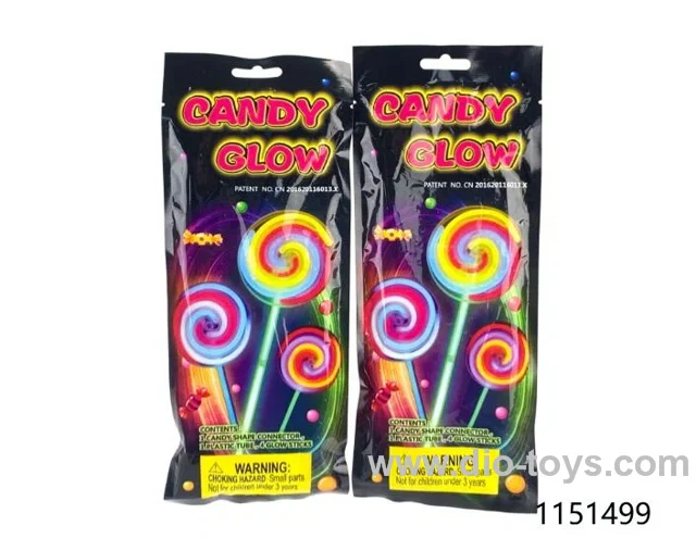 Fluorescent lollipops