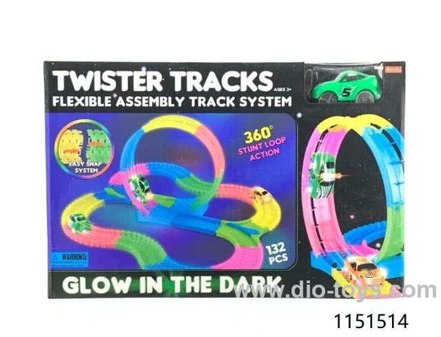 Luminous track in color box