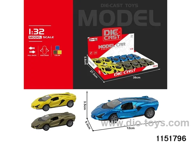 1:32 Pull Back Alloy Car