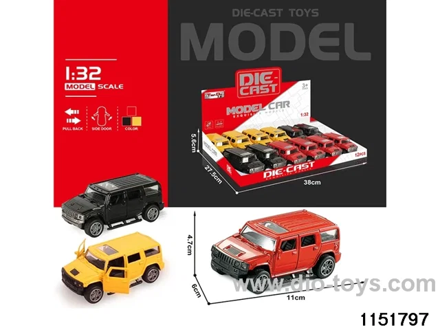 1:32 Pull Back Alloy Car