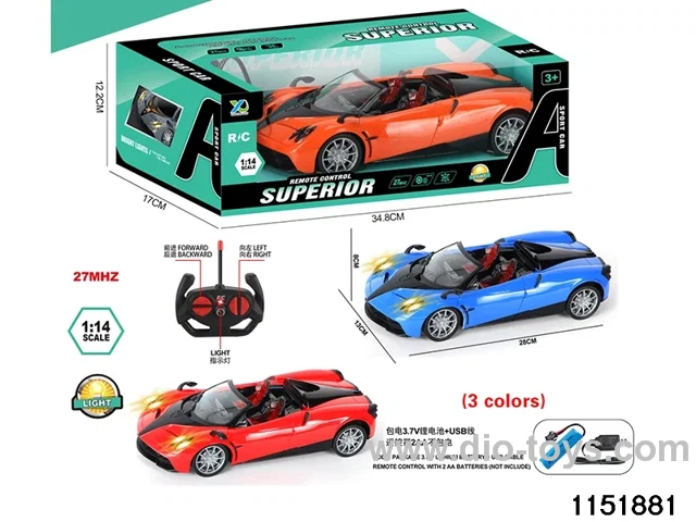 1:14 4ch RC car With headlights