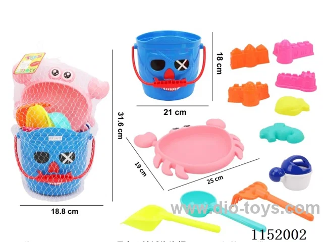 Beach Pirate Bucket 12PCS