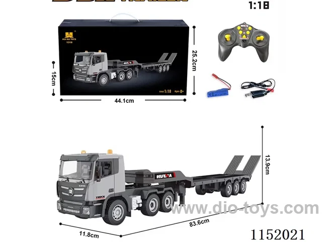 1:18 9ch rc alloy Trailer