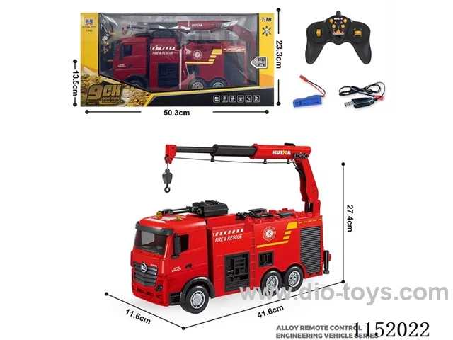 1:18 9ch rc alloy Fire Truck