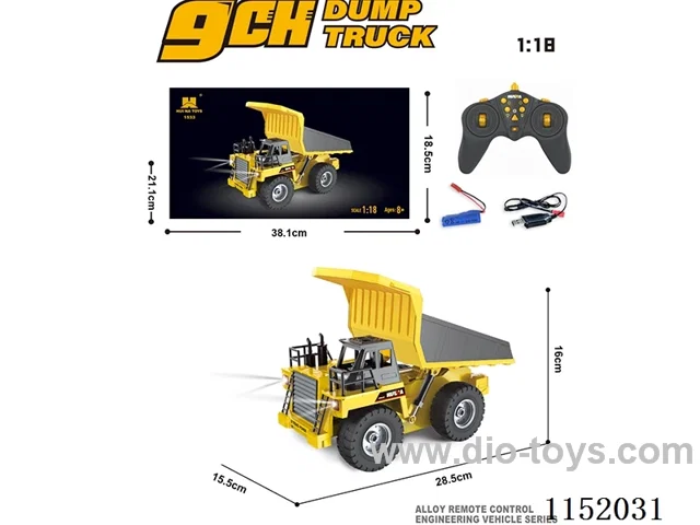 1:18 9ch rc alloy Dump Truck