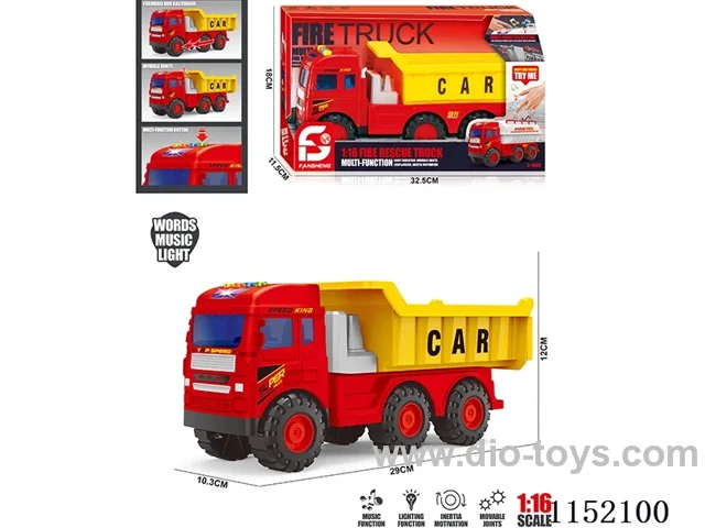 Medium-sized Story Inertia Fire Truck