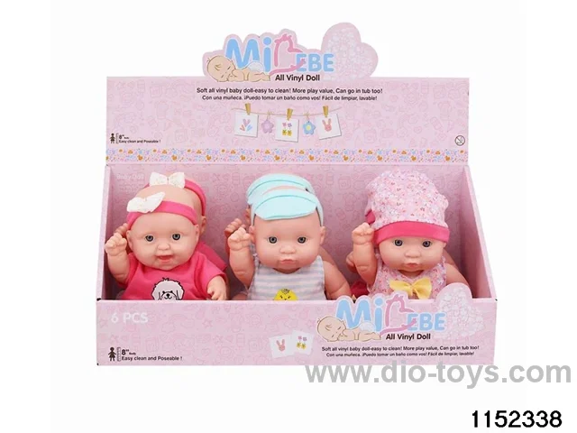 8-inch dolls with enamel