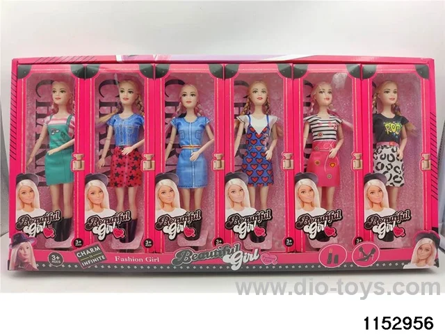 11 inch 9 joint Barbie doll set