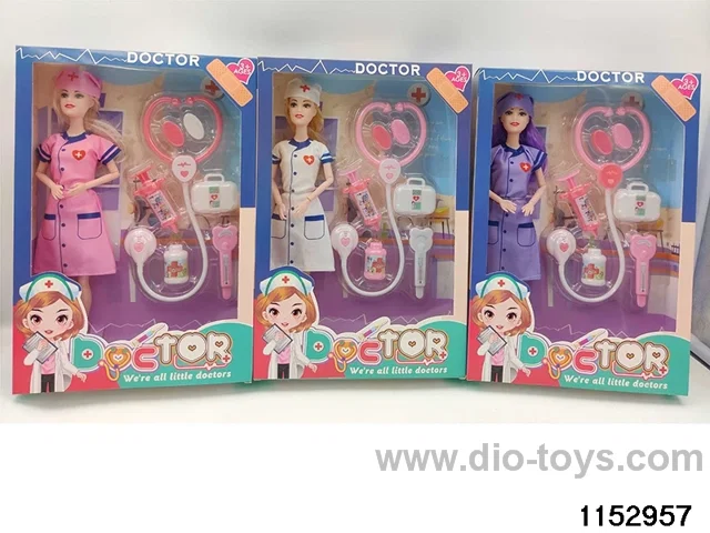 11 inch 9 joint Barbie doll set