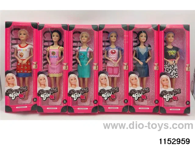 11 inch 9 joint Barbie doll set