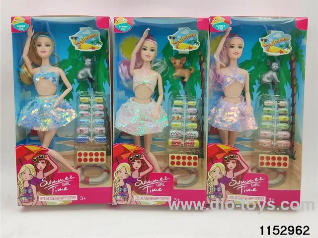 11 inch 11 joint Barbie doll set