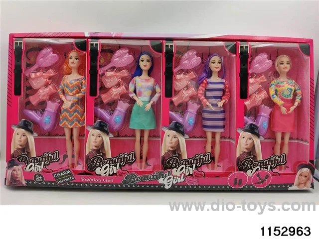 11 inch 9 joint Barbie doll set