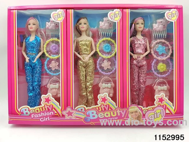 11 inch 9 joint Barbie doll set