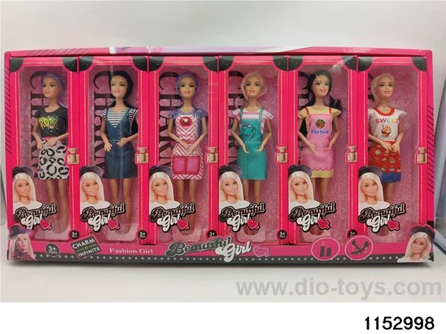 11 inch 9 joint Barbie doll set