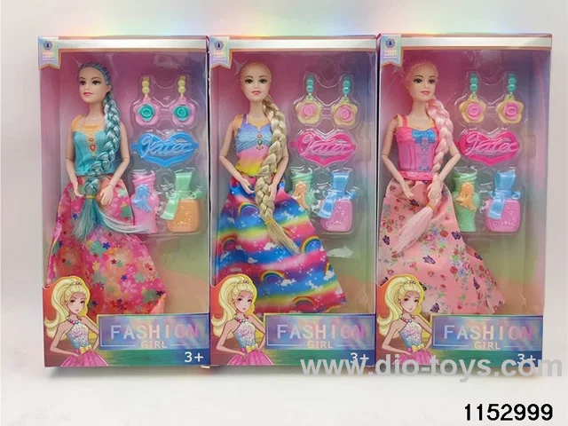 11 inch 9 joint Barbie doll set