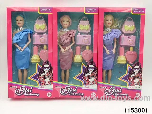 11 inch 9 joint Barbie doll set