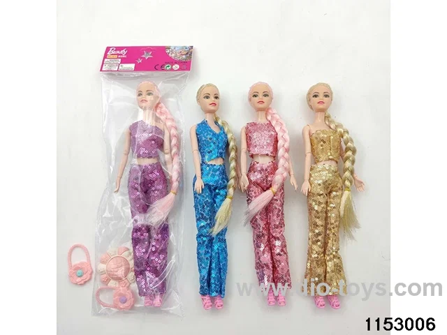 11 inch 9 joint Barbie doll set
