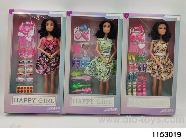 11 inch 9 joint Barbie doll set