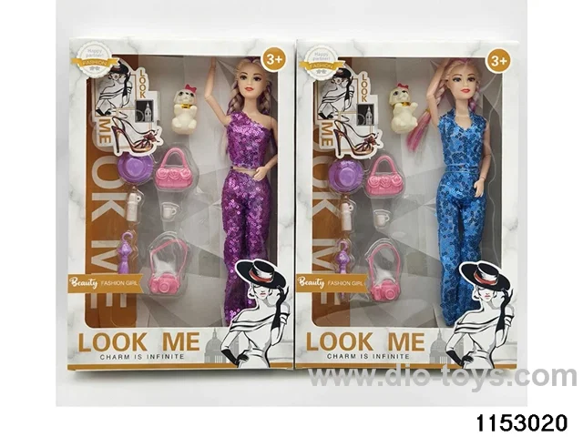 11 inch 9 joint Barbie doll set