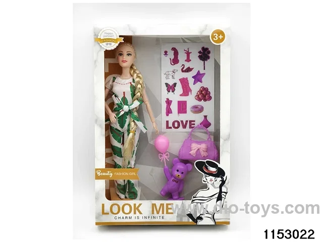 11 inch 9 joint Barbie doll set