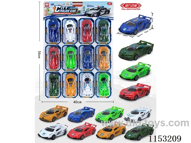2 models of 6 colours pull back racing car 12PCS