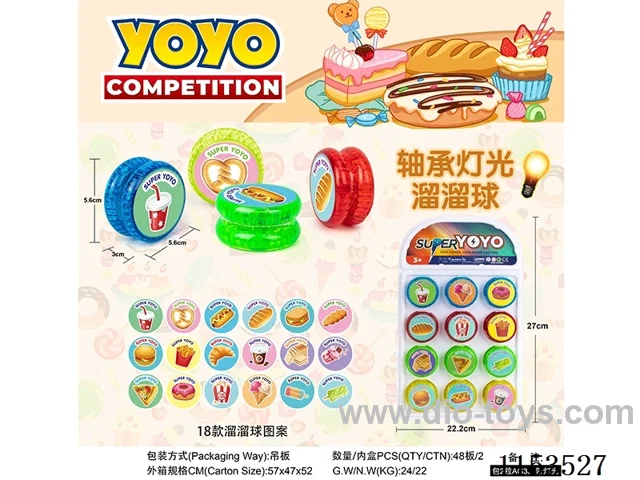 Dim Sum Bearing Lighted Yoyo 12PCS