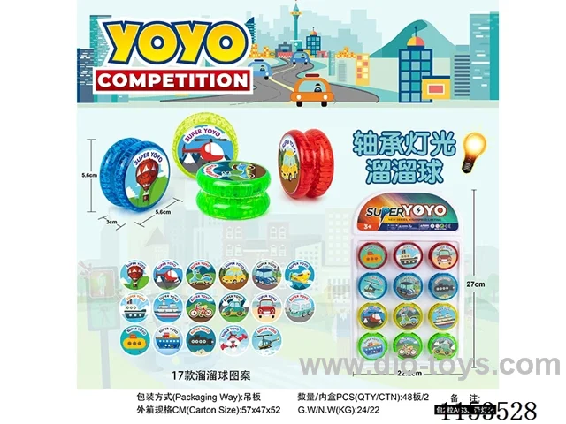 Transport Bearing Lighted Yoyo 12PCS
