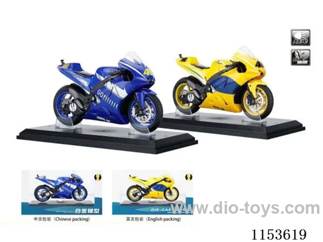 1:12 Scooter Alloy Warhawk Motorcycle with Stand