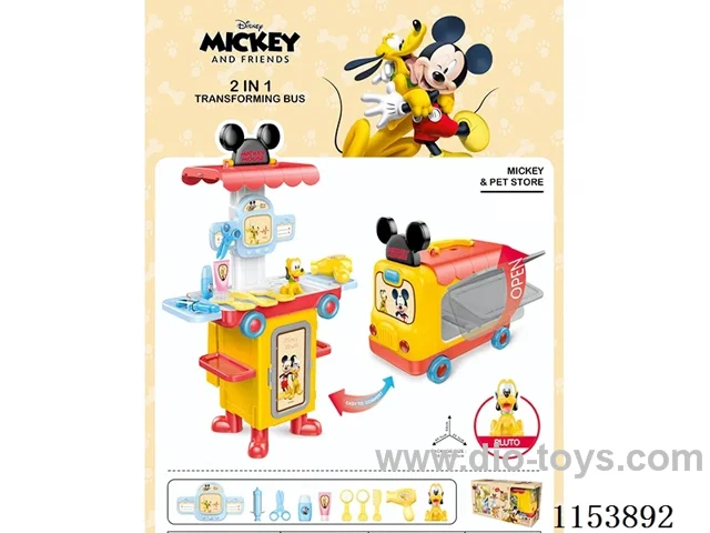 2 in 1 Mickey Pet Station Transformer bus